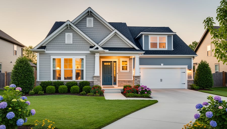 Fully renovated modern kitchen interior with white cabinets and natural lighting